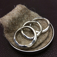 JILL PLATNER wavy stack set of 3 3連 指輪 リング 20号